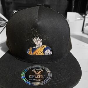 Black and Yellow Anime Snapback Hat
